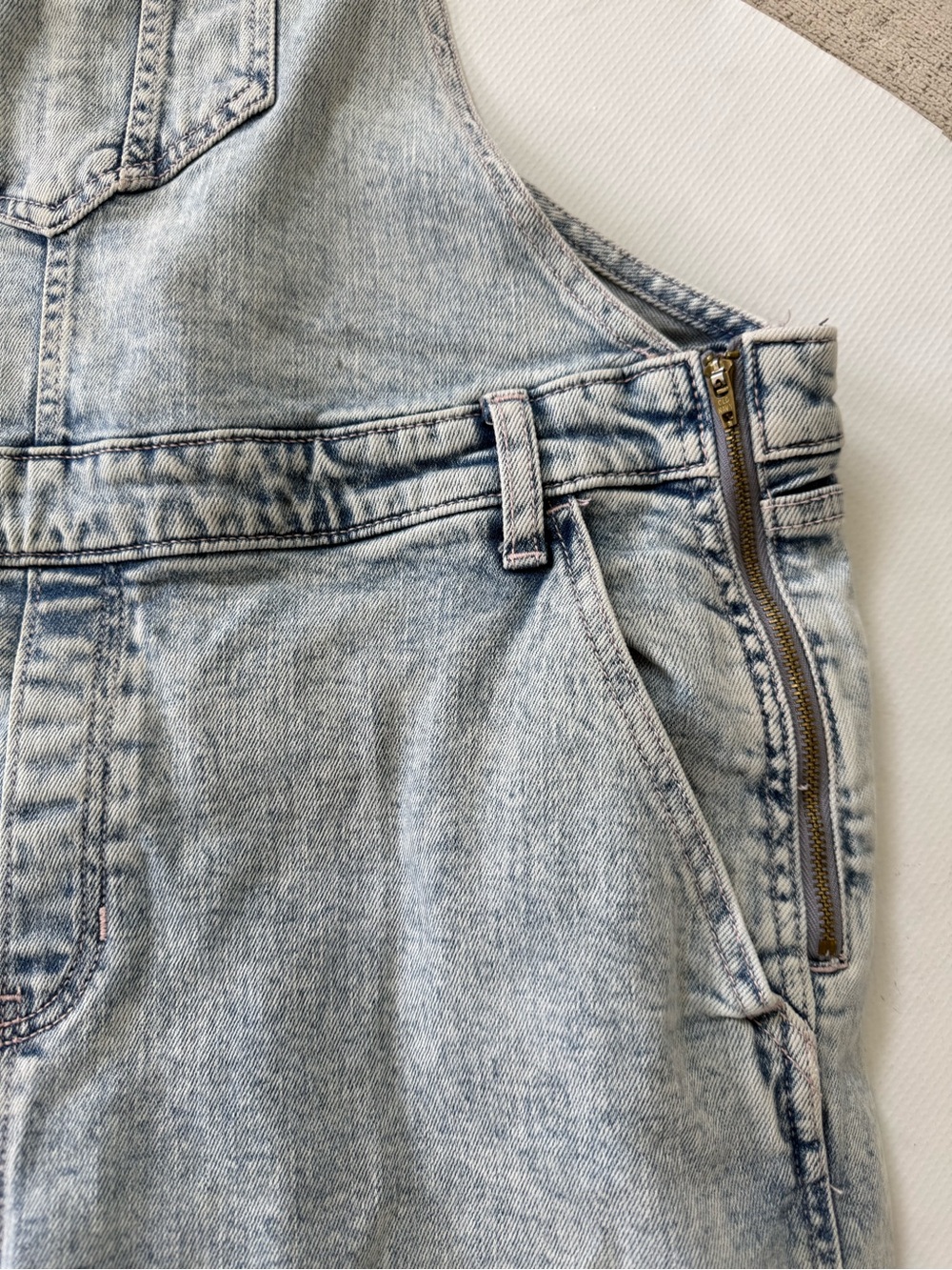 Old Navy Light Blue Denim Overalls Jumpsuit Size 16 - Picture 3 of 9